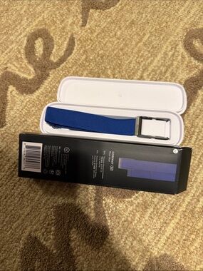 Whoop Blue Elastic whoop band with Metal Buckle